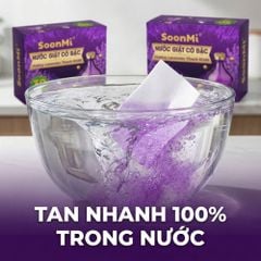 Nước Giặt Cô Đặc SoonMi Hương Lavender - Công Nghệ Giặt Tẩy Thế Hệ Mới (Hộp 30 Tờ) MK