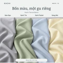 Vỏ gối nằm và vỏ gối ôm Kachi Tencel Blend 50x70cm MK476 MK480 – 4 màu tùy chọn