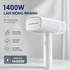 Bàn ủi hơi nước cầm tay Kachi MK464 1400W | Ủi nhanh, nhỏ gọn