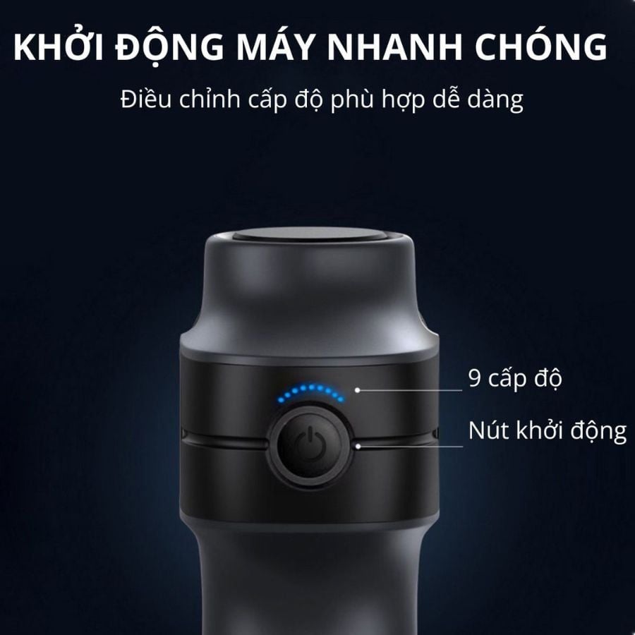Máy massage cầm tay Kachi MK377 với 9 cấp độ rung