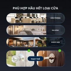 Khóa Cửa Thông Minh Kachi MK43 – Mở Khóa App Tuya + Vân tay + Chìa khóa + Mã số