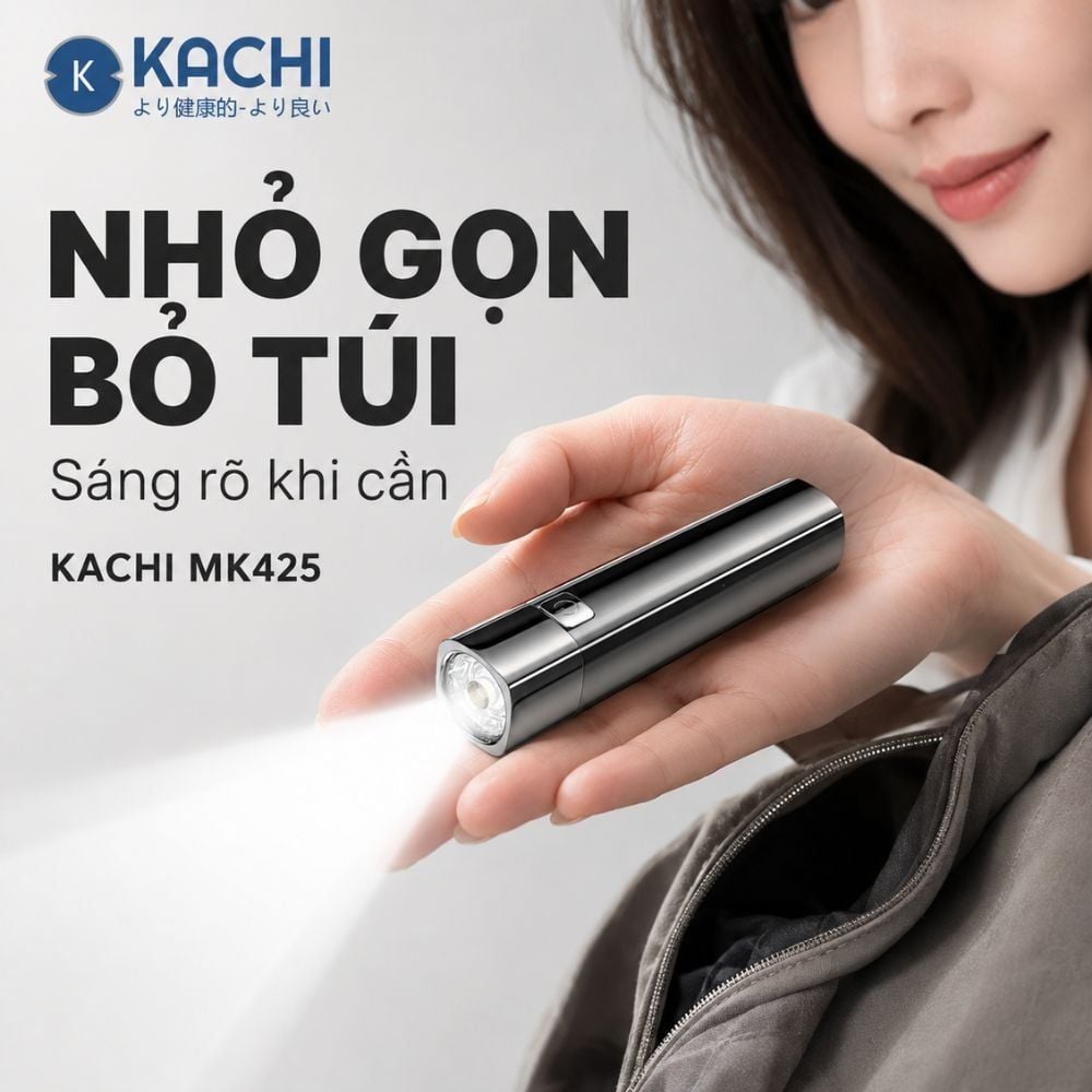 Hình ảnh chi tiết: Đèn Pin Sạc Đa Năng Kachi MK425: Soi Rọi Mọi Hành Trình, Bừng Sáng Mọi Cuộc Vui