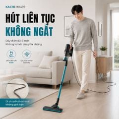 Máy Hút Bụi Cầm Tay Kachi MK439 – Lực Hút Mạnh 15.000Pa, Gọn Nhẹ, Hiệu Quả Tối Ưu