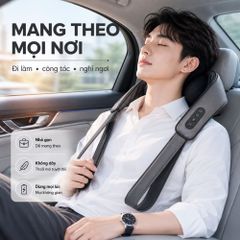 Máy massage cổ vay gáy 6D Kachi MK395 mô phỏng bàn tay người, chạy pin không dây tiện lợi