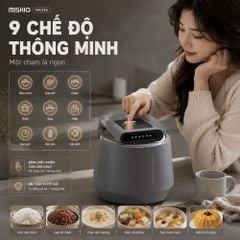 Nồi Cơm Điện Áp Suất Lòng Sứ Dưỡng Sinh Mishio MK396 dung tích 0.8L cho 1-2 người – Bí Quyết Cho Cơm Gạo Lứt