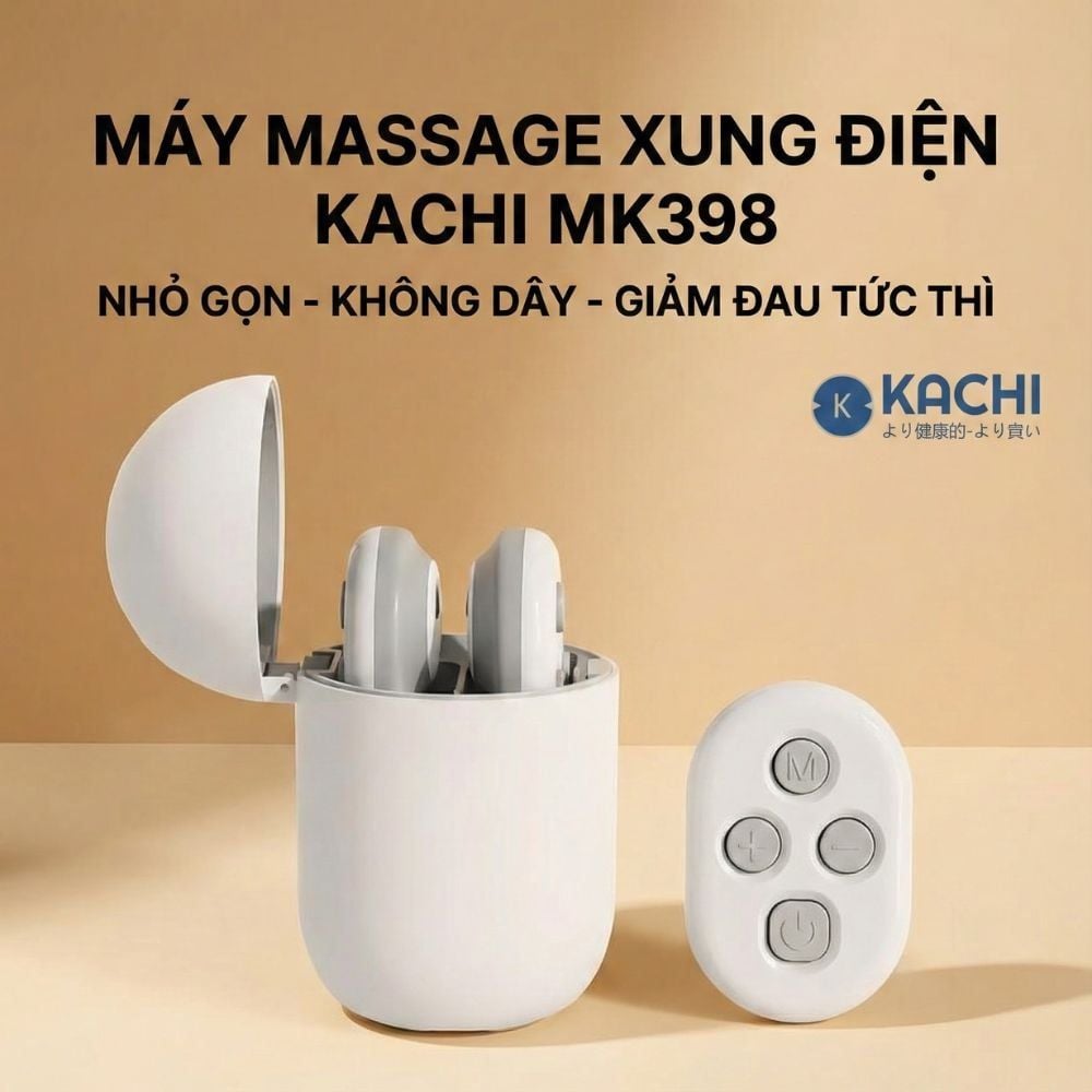 Máy Châm Cứu Xung Điện Không Dây Kachi MK398 – Giải Pháp Thư Giãn & Giảm Đau Hiệu Quả