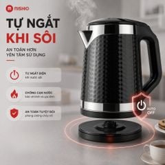 Bình đun siêu tốc Mishio MK403 / MK461 dung tích 1.8L vỏ nhựa cách nhiệt chống bỏng