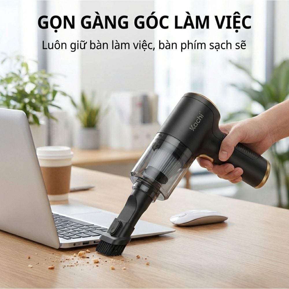 Máy Thổi Bụi vệ sinh Không Dây Kachi MK367 kèm phụ kiện hút bụi