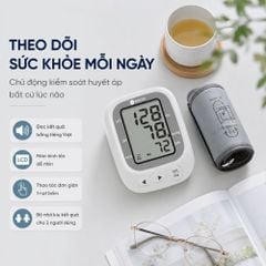 Máy đo huyết áp bắp tay Kachi JN-163B MK | Trợ lý AI đọc kết quả tiếng Việt | Hỗ trợ người cao tuổi mắt kém