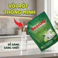 Nước Rửa Chén Soonmi Hương Chanh 1.2kg & 3kg - Sạch Bong Kin Kít, An Toàn Da Tay
