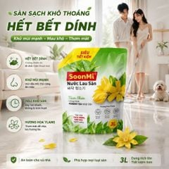 Nước Lau Sàn Soonmi 3kg Dạng Túi - Sạch Bóng, Khử Khuẩn, Thơm Mát MK