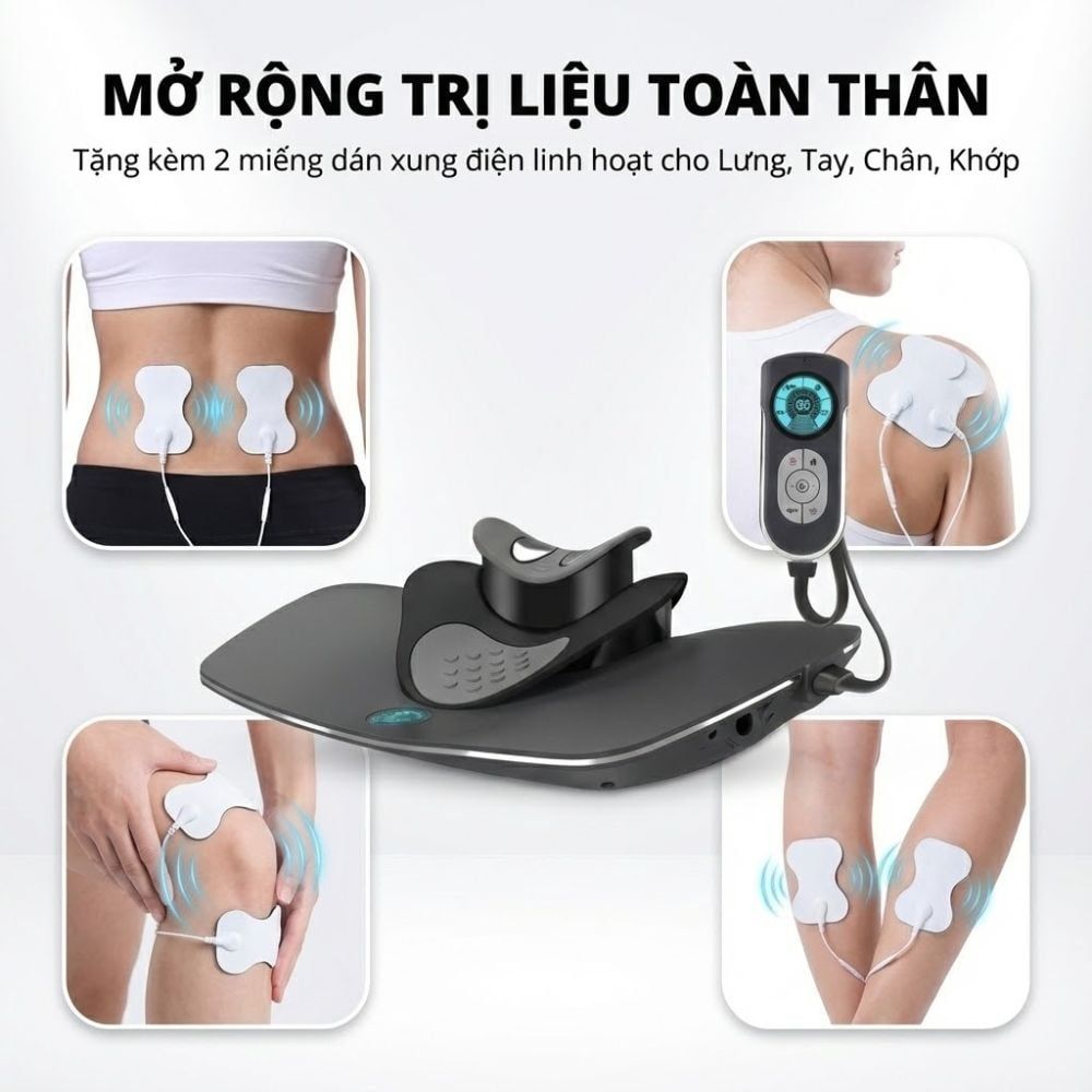 Máy Trị Liệu Cổ Vai Gáy Kachi MK426 - Giải Pháp Giảm Đau Mỏi, Phục Hồi Cột Sống Cổ Tại Nhà