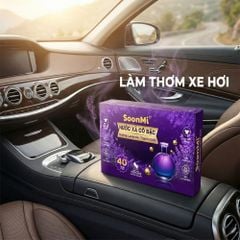 Nước xả cô đặc - Giấy Thơm Quần Áo SoonMi Hương Lavender - Nước Xả Cô Đặc Cho Máy Sấy (Hộp 40 Tờ) MK