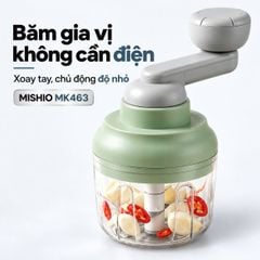 Máy Xay Tỏi Ớt Cầm Tay Mishio MK463 - Xoay tay siêu bền, dễ tháo lắp vệ sinh