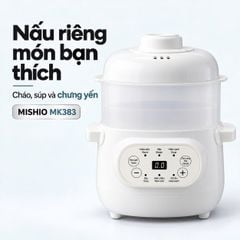 Nồi nấu chậm lòng sứ 1 Lít Mishio MK383 | Chưng yến , Hầm nhừ vẫn giữ trọn dinh dưỡng