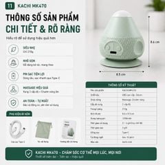 Máy Massage Cổ Vai Gáy Hít Tường Kachi MK470 - Bóng massage huyệt đạo lưng vai