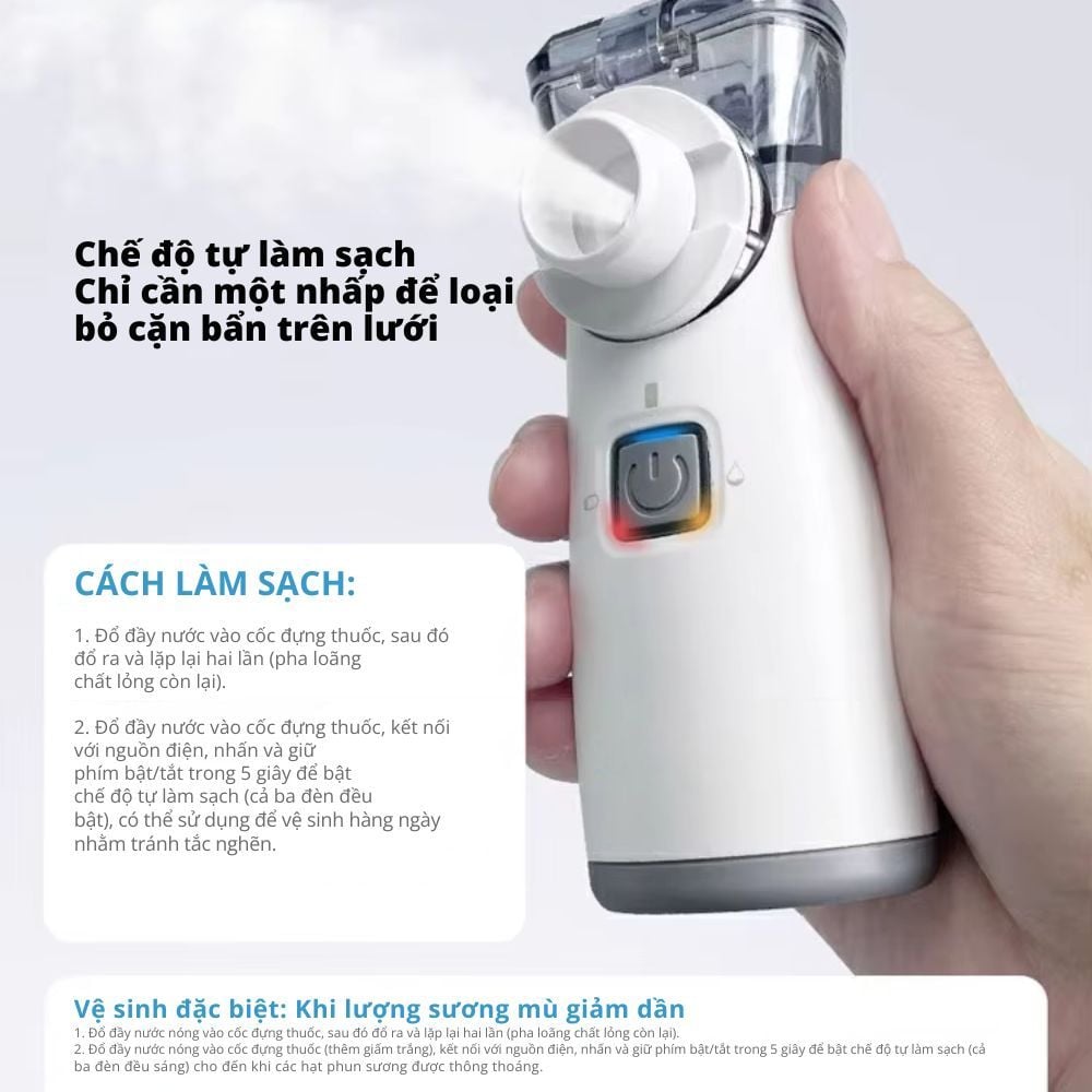 Máy Xông Khí Dung Cầm Tay Kachi YS35: Giải Pháp Hô Hấp Linh Hoạt Mọi Lúc, Mọi Nơi