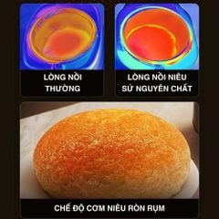 Nồi Cơm Điện Lòng Sứ 1.8Lít Mishio MK402 Không Bong Tróc Men Chống Dính Tự Nhiên