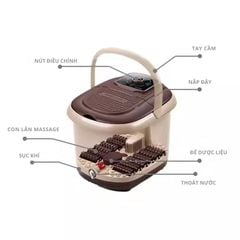 Bồn Ngâm Chân Massage Sục Khí KACHI MK440 - Tự Động Giữ Nước Ấm, Có Khay Thảo Dược