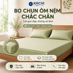 Bộ Drap Lụa Tencel 100% – Mát Lạnh, Mềm Mịn (Size 1m6/1m8 – Bọc Nệm Dày 20cm) MK445 Kachi