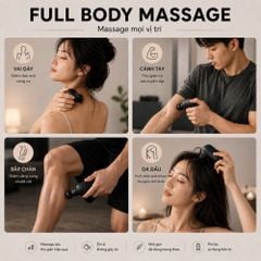 Máy massage mini KACHI MK453 - Kèm đầu massage mặt chuyên dụng