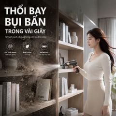 Máy Thổi Bụi vệ sinh Không Dây Kachi MK367 kèm phụ kiện hút bụi
