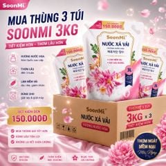 Nước Xả Soonmi 3kg: Bí Quyết Quần Áo Mềm Mại, Ngát Hương Suốt 3 Tuần MK