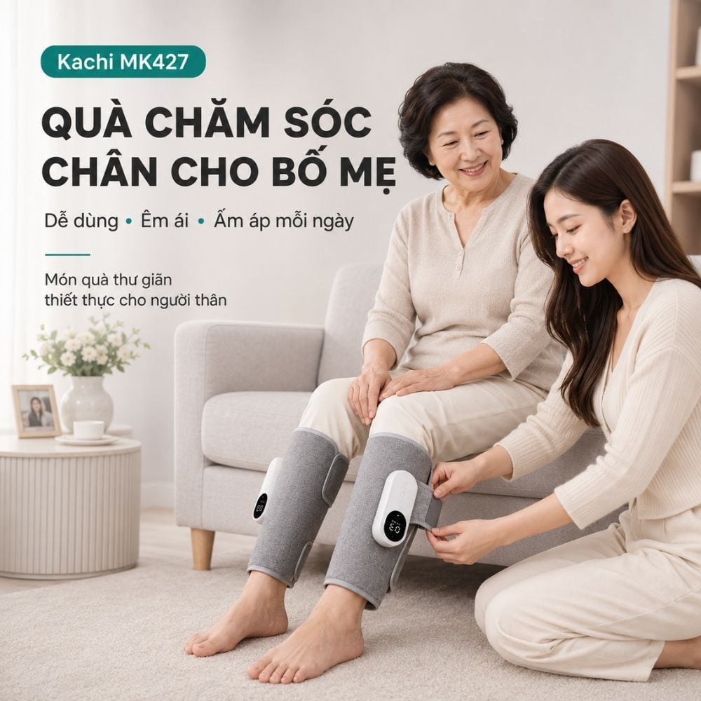 Máy Massage Chân Không Dây Kachi MK427: Giải Pháp Toàn Diện Cho Đôi Chân Khỏe Mạnh