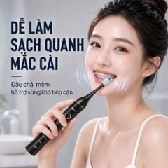 Bàn chải điện Kachi MK455 rung sóng âm dòng cao cấp