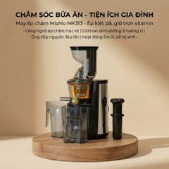 Máy Ép Trái Cây cao cấp Mishio MK313 Slowjuicer motor đồng trọng lượng máy 8.0kg