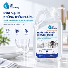 Nước rửa chén Dr Cleany 2kg – Ít bọt, không mùi, không hương liệu