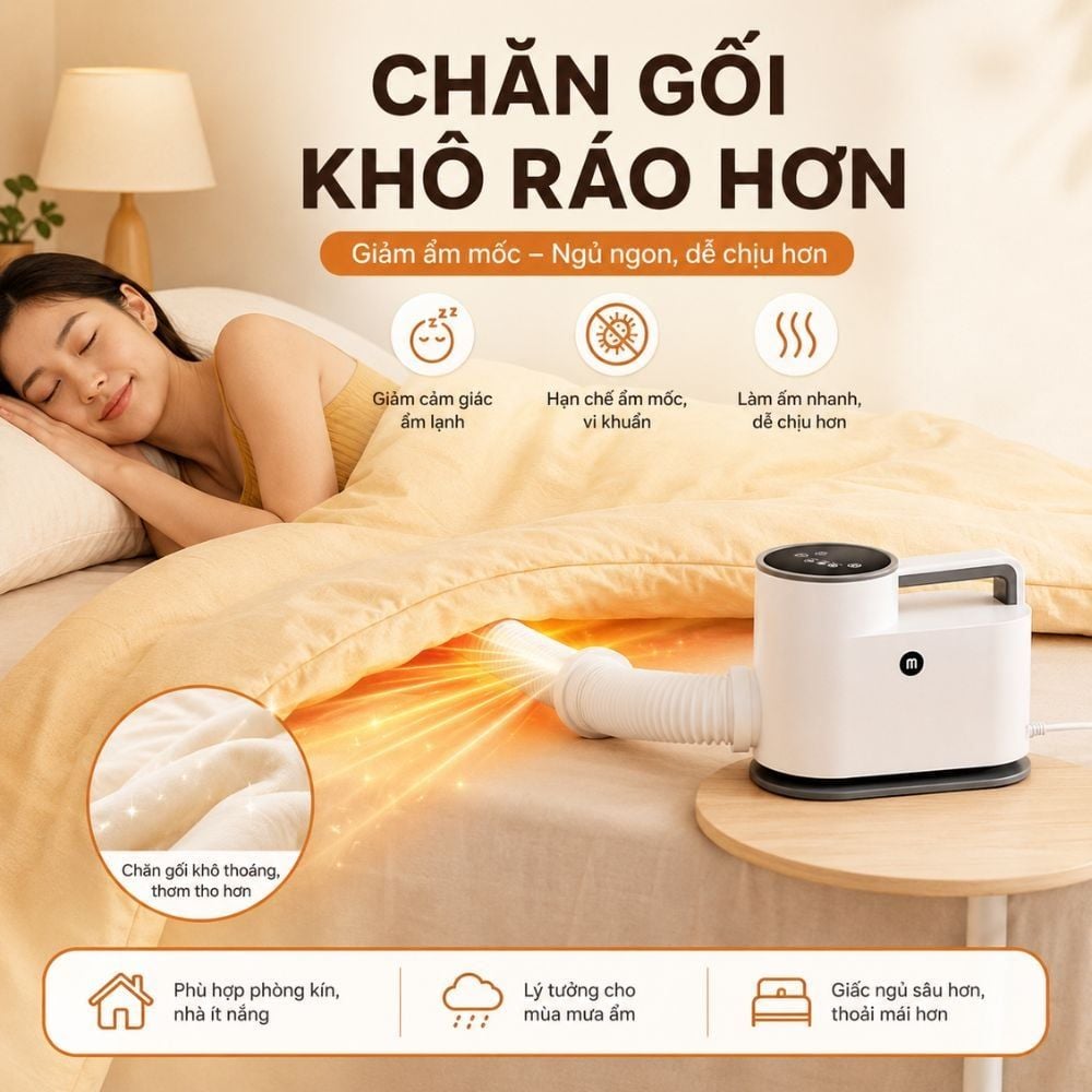 Máy Sấy Quần Áo UV Mishio MK308 – Sấy Khô, Khử Mùi, Hỗ Trợ Khử Khuẩn Cho Cả Gia Đình