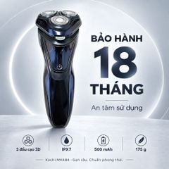 Máy cạo râu Kachi MK484 – 3 đầu cạo linh hoạt 3D, chống nước IPX7