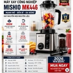 Máy Xay Sinh Tố Công Nghiệp Đa Năng Mishio MK446 (3.0L) - Công Suất 800W