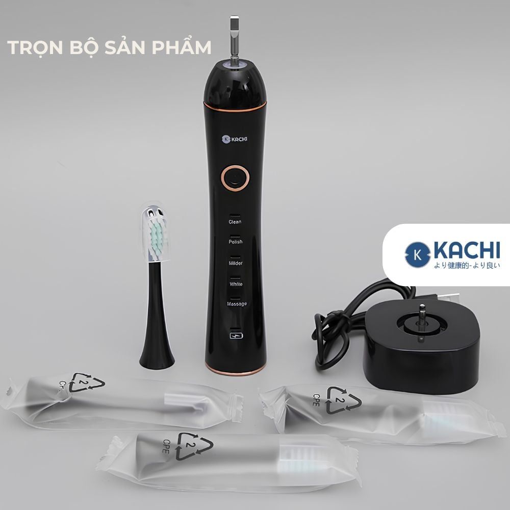 Bàn chải điện Kachi MK455 rung sóng âm dòng cao cấp