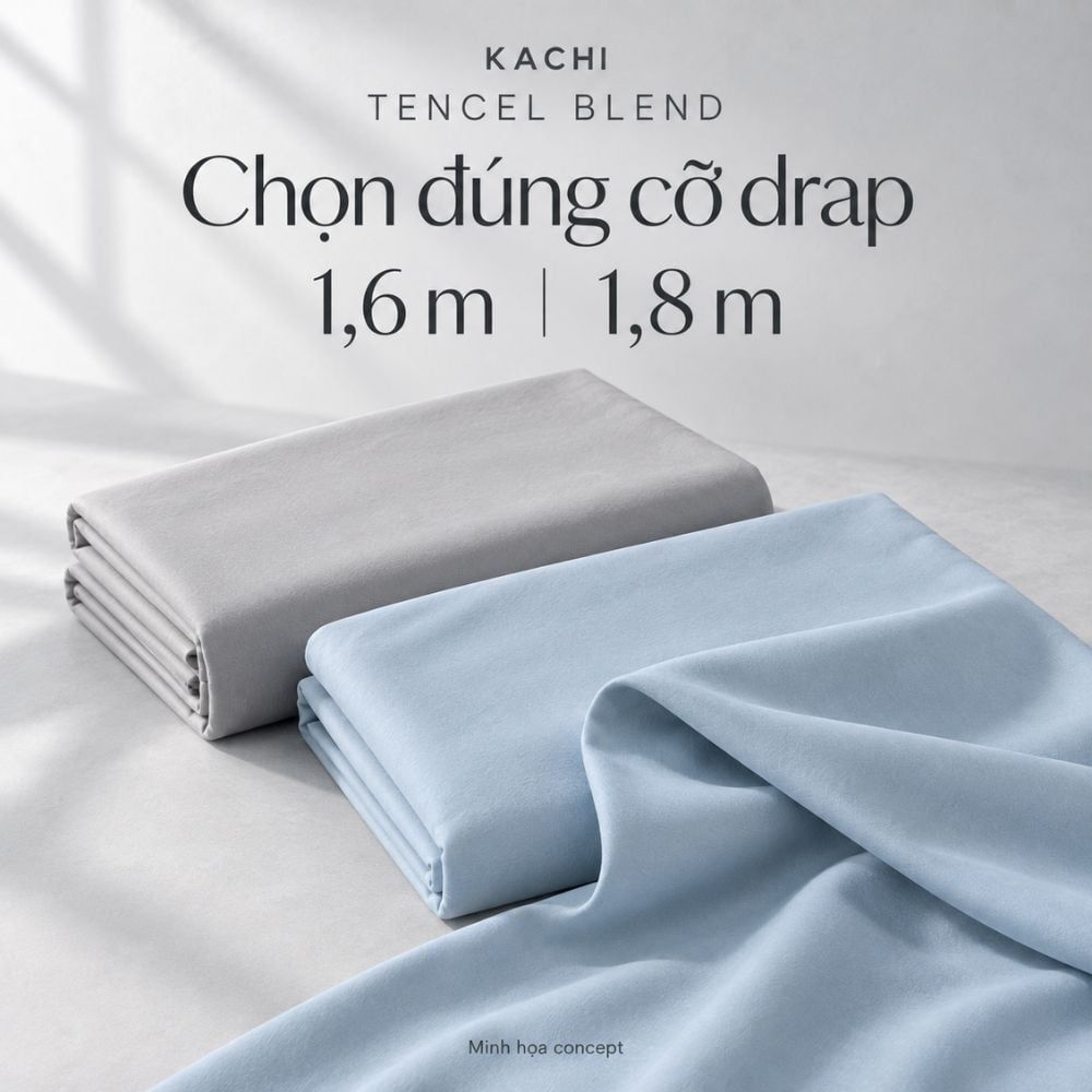 Bộ chăn ga gối Kachi Tencel Blend – hình ảnh chi tiết 8