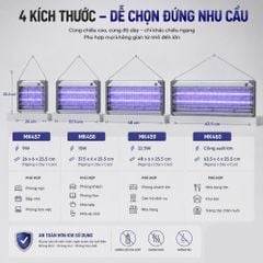 ĐÈN BẮT MUỖI VÀ DIỆT CÔN TRÙNG CAO CẤP KACHI (MODEL MK457 / MK458 / MK459 / MK460) – CÔNG NGHỆ BẪY ÁNH SÁNG KÉP DUAL LIGHT TRAP, AN TOÀN TUYỆT ĐỐI