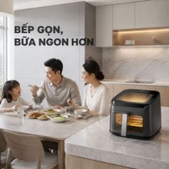 Nồi chiên không dầu Mishio MK473 7L - Quan sát món ngon qua cửa kính