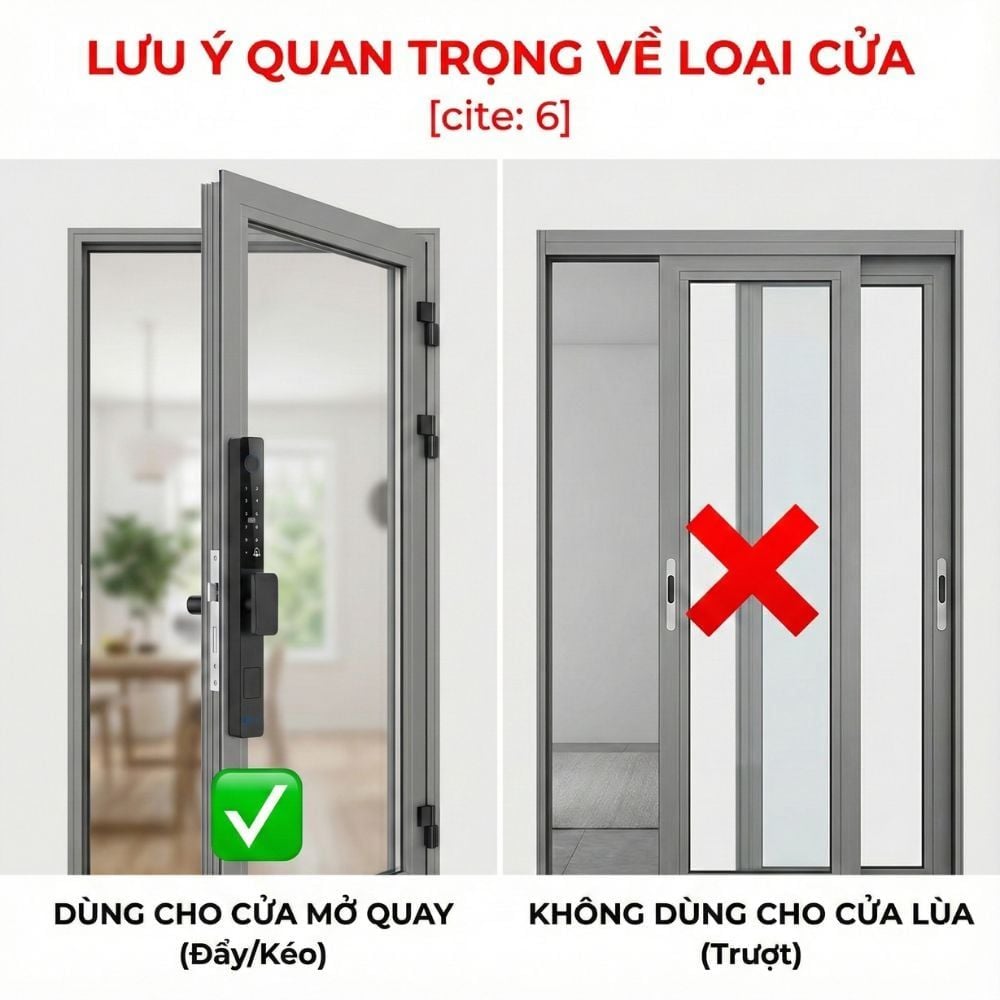 Khóa Thông Minh Kachi MK42 - Chuyên Dụng Cửa Nhôm Xingfa, Cửa Kính | Mở Khóa Qua App Tuya, Vân Tay, Thẻ Từ | Chống Nước IP65