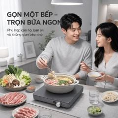 Bếp Từ Đơn Mishio MK448 Công Suất 2000W - Mặt Kính Kanger Hạng A