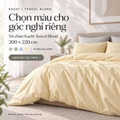 Vỏ chăn Kachi Tencel Blend 200 × 220 cm MK479 – 4 màu tùy chọn