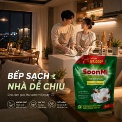 Nước rửa chén hương Quế Soonmi túi lớn 4KG - Dung tích 3.8L MK