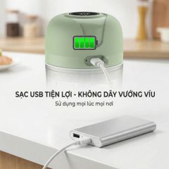 Máy Xay Tỏi Ớt Mini Chạy Pin Mishio MK420