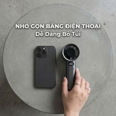 Quạt Cầm Tay Kachi MK442 – 120 Cấp Độ Gió Tuabin, Màn Hình LED Hiển Thị Pin, Bảo Hành 18 Tháng