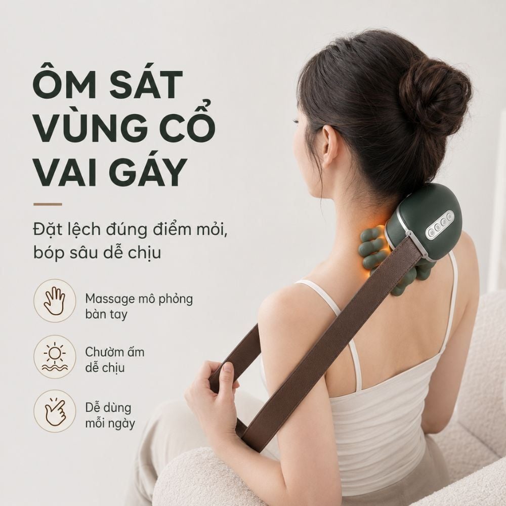 Máy Massage Cổ Vai Gáy Kachi MK449 - Giải Pháp Thư Giãn Hoàn Hảo