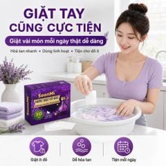 Nước Giặt Cô Đặc SoonMi Hương Lavender - Công Nghệ Giặt Tẩy Thế Hệ Mới (Hộp 30 Tờ) MK