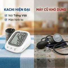 Máy đo huyết áp bắp tay Kachi JN-163B MK | Trợ lý AI đọc kết quả tiếng Việt | Hỗ trợ người cao tuổi mắt kém