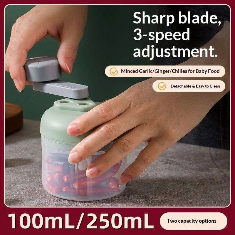 Máy Xay Tỏi Ớt Cầm Tay Mishio MK463 - Xoay tay siêu bền, dễ tháo lắp vệ sinh