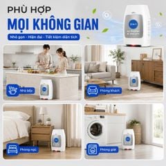 Trạm Hút Rác Quét Nhà Tự Động Kachi MK888: Tích Hợp Máy Lọc Không Khí, Hút Lông Thú Cưng & Hút Tóc Chuyên Dụng