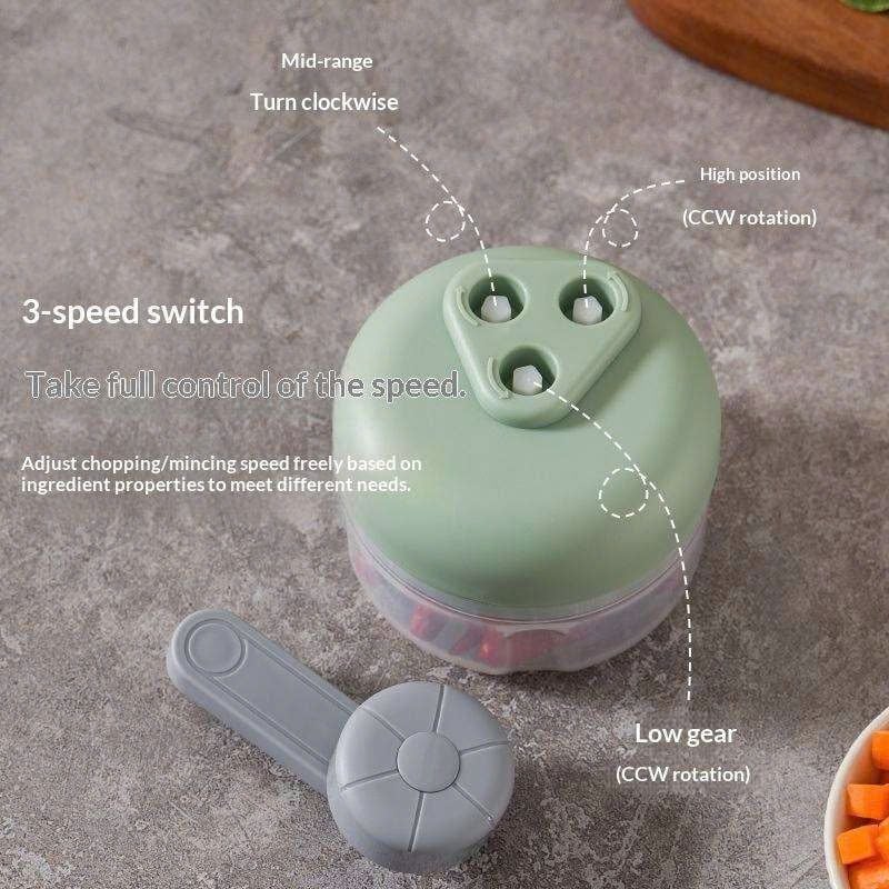Máy Xay Tỏi Ớt Cầm Tay Mishio MK463 - Xoay tay siêu bền, dễ tháo lắp vệ sinh